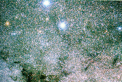 Stars in the Milky Way.